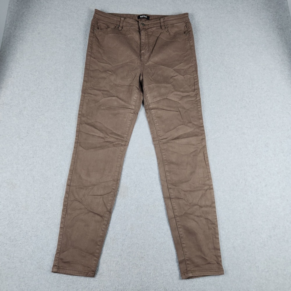 Buffalo David Bitton Hanna Pants Womens 10/30 Brown High Rise Stretch Skinny